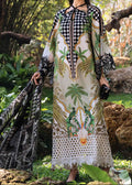 Grace S1364 - Printed & Embroidered 3pc Lawn Dress With Embroidered Sequence Chiffon Dupatta.