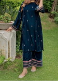SMT W998-Embroidered 2pc Velvet Dress.