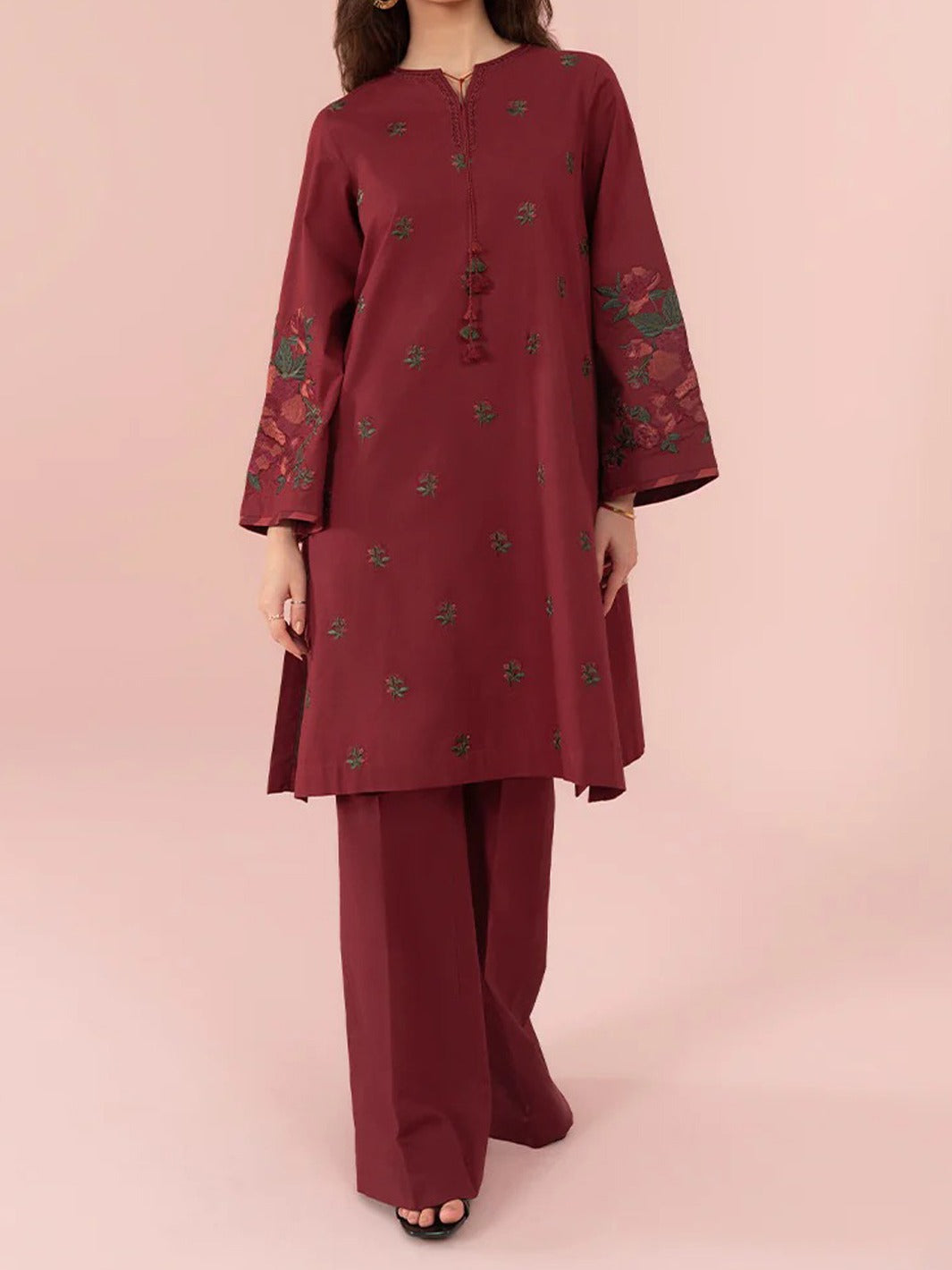 SMT W199-Embroidered 2pc marina dress