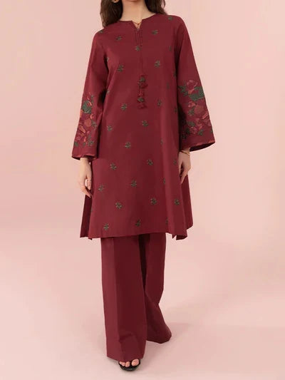 SMT S556-Embroidered 2pc lawn dress.