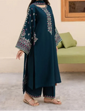 SMT Z(S1227)- Stitched Embroidered 3pc Lawn Dress With Embroidered Organza Dupatta.