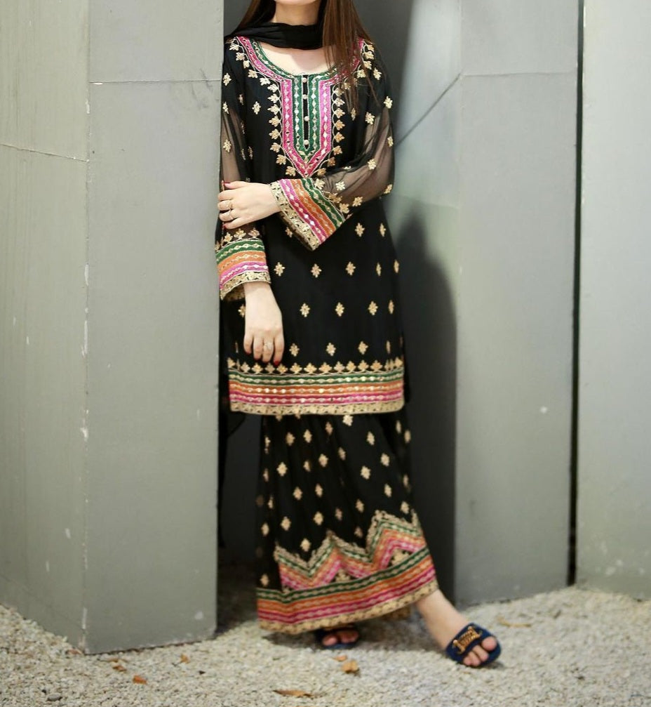 SMT W270-Embroidered 2pc marina dress