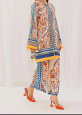 SMT W729 - Digital Printed 3pc Silk dress With Digital Printed Silk dupatta.