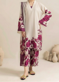 SMT W906 - Digital Printed 3pc Karandi Dress With Digital Printed Karandi Shawl.